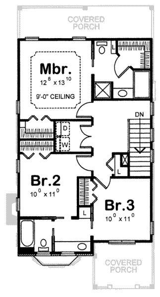 upper floor house blueprint