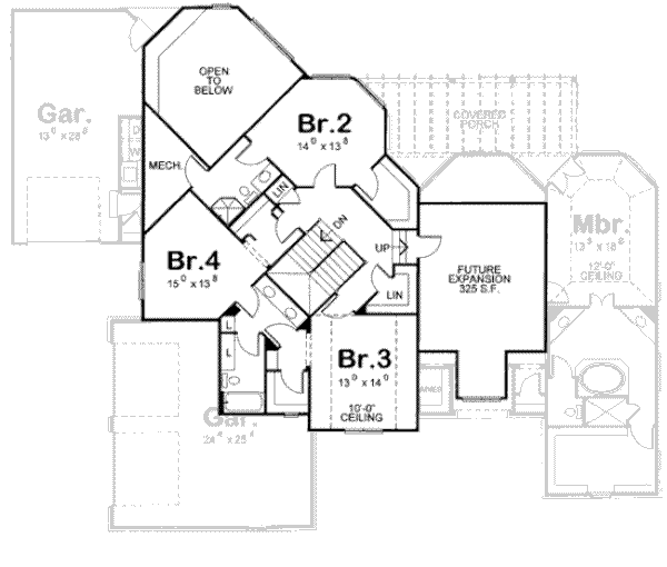 upper floor house blueprint