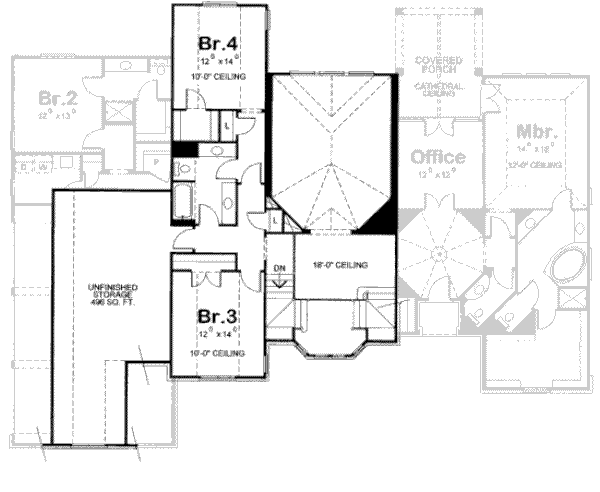 upper floor house blueprint