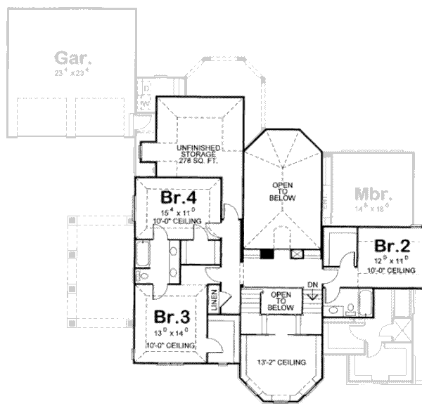 upper floor house blueprint