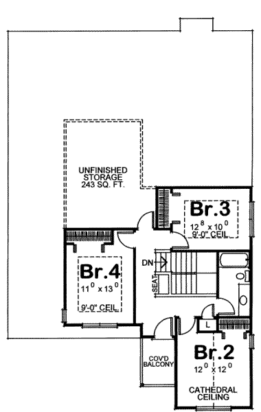 upper floor house blueprint