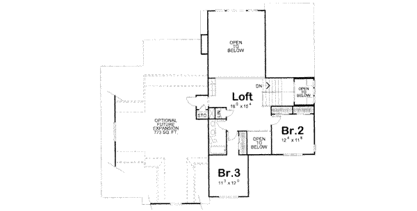 upper floor house blueprint