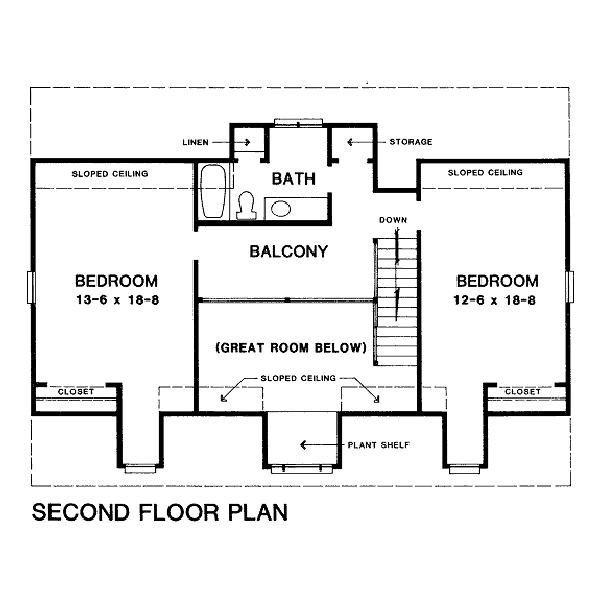 upper floor house blueprint