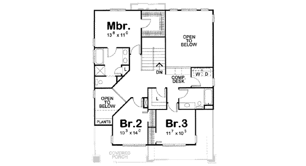 upper floor house blueprint