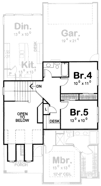 upper floor house blueprint