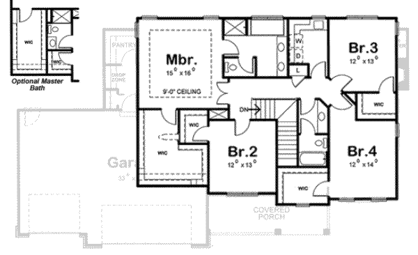 upper floor house blueprint
