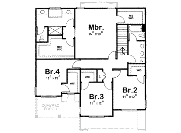 upper floor house blueprint