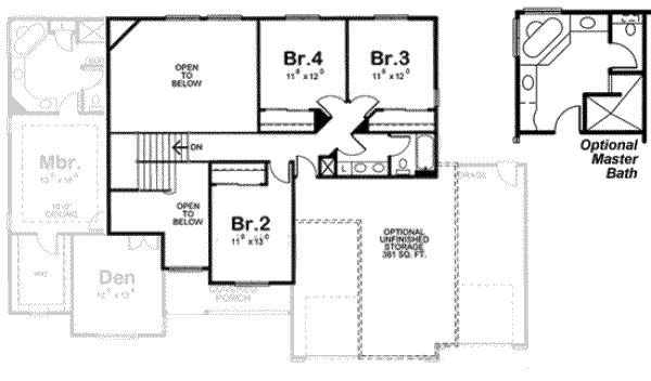 upper floor house blueprint