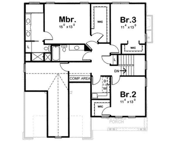 upper floor house blueprint