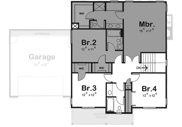 upper floor house blueprint