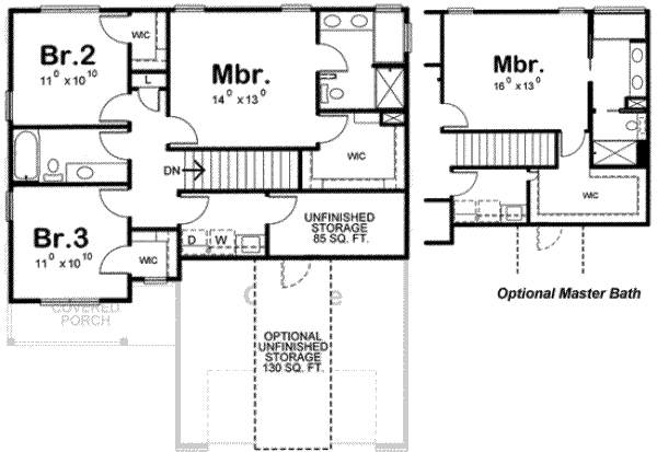 upper floor house blueprint