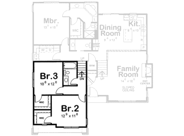 upper floor house blueprint