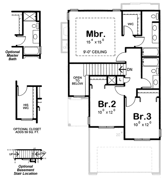 upper floor house blueprint