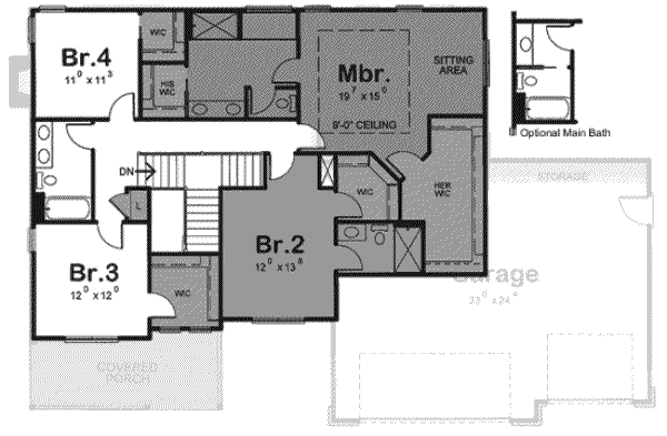 upper floor house blueprint
