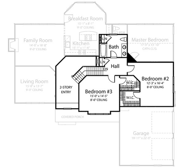 upper floor house blueprint