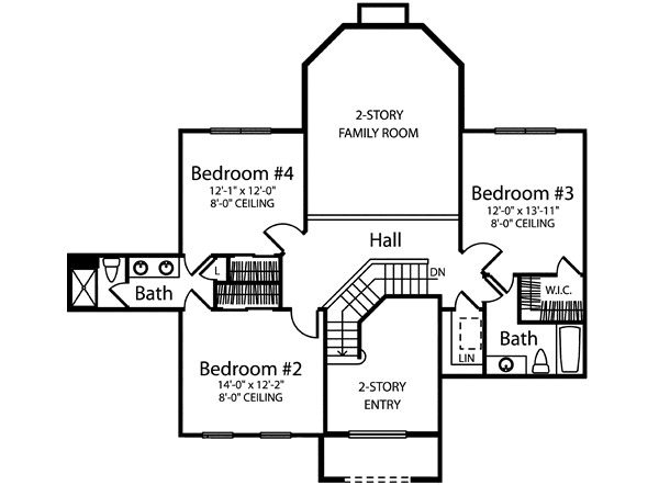 upper floor house blueprint