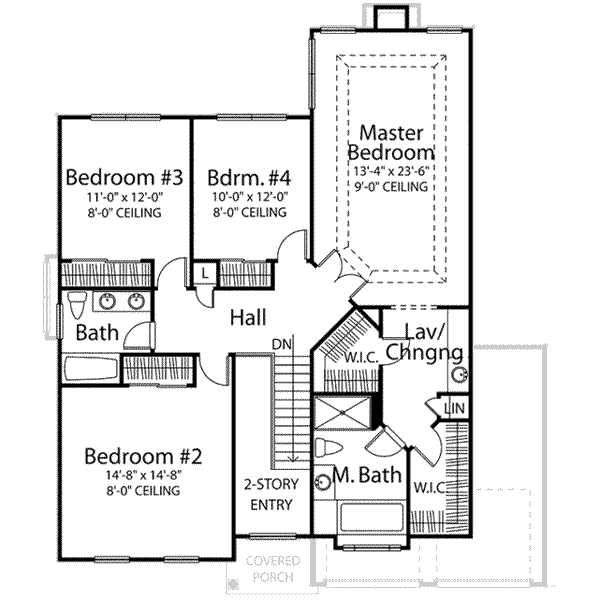 upper floor house blueprint