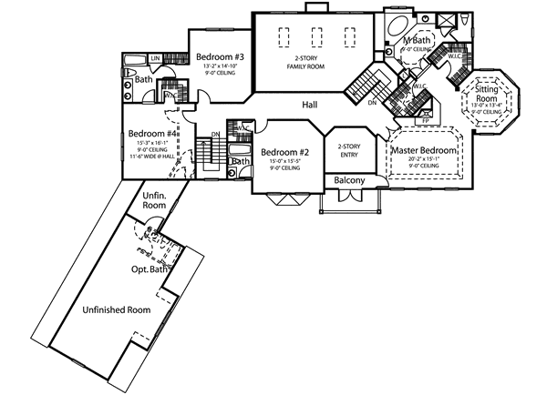 upper floor house blueprint