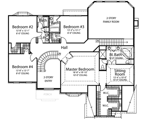 upper floor house blueprint