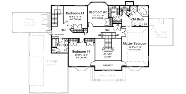 upper floor house blueprint