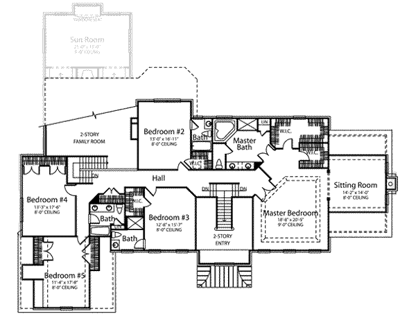 upper floor house blueprint