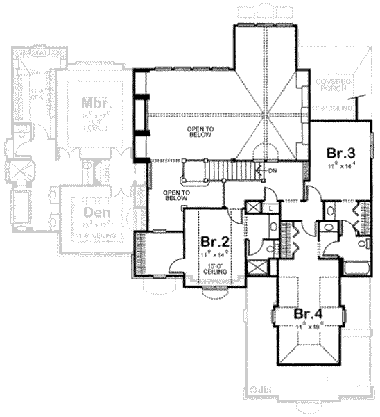 upper floor house blueprint