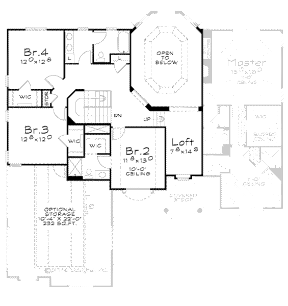 upper floor house blueprint