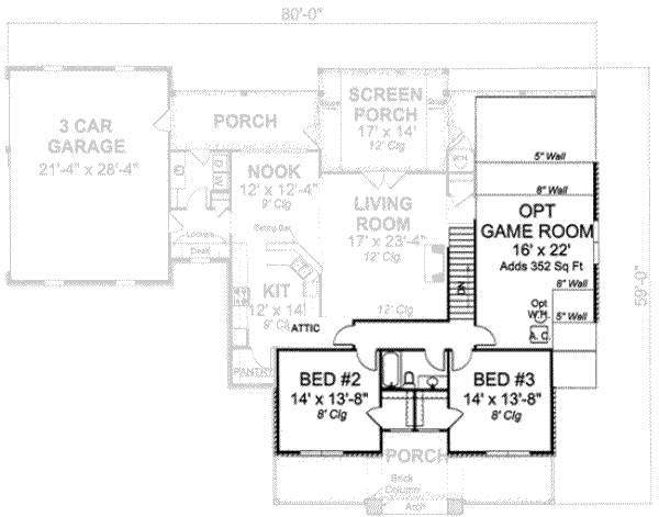 upper floor house blueprint