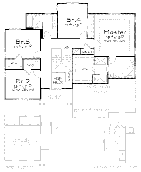 upper floor house blueprint