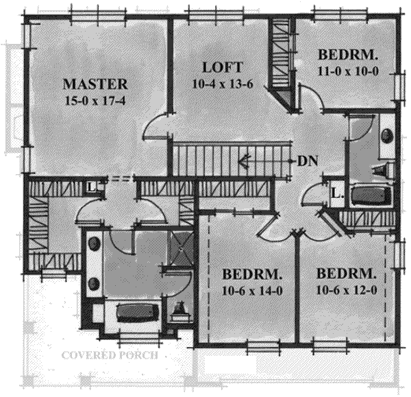 upper floor house blueprint