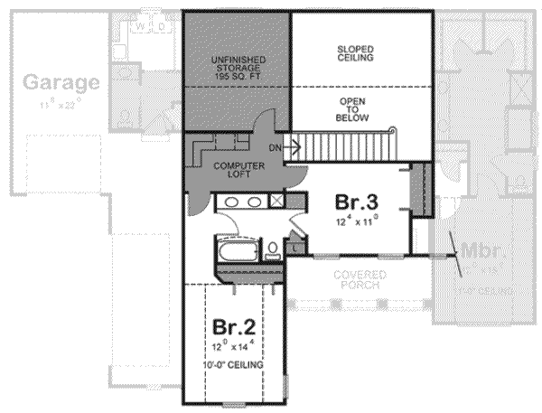 upper floor house blueprint