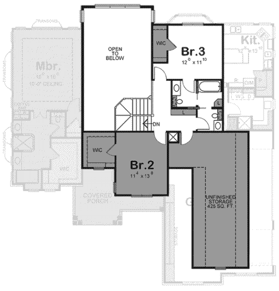 upper floor house blueprint