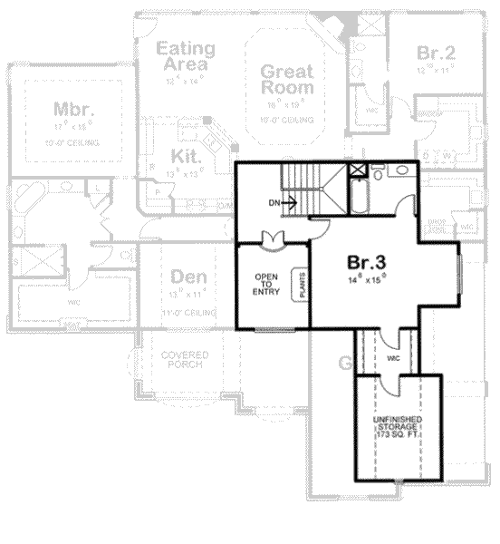 upper floor house blueprint