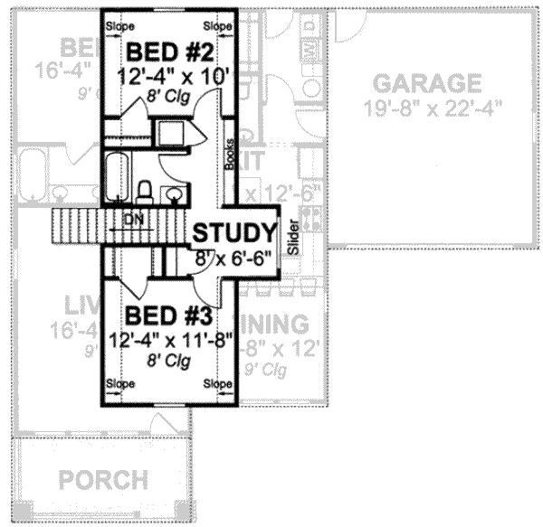 upper floor house blueprint
