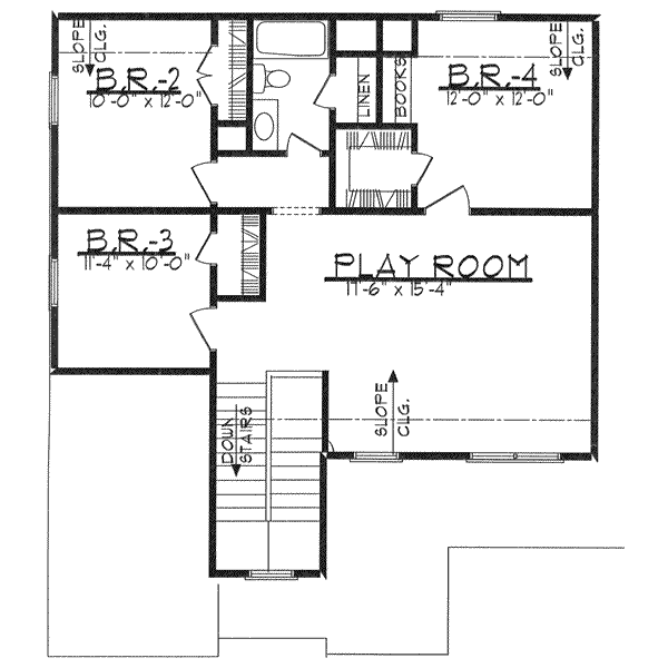 upper floor house blueprint