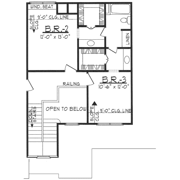 upper floor house blueprint