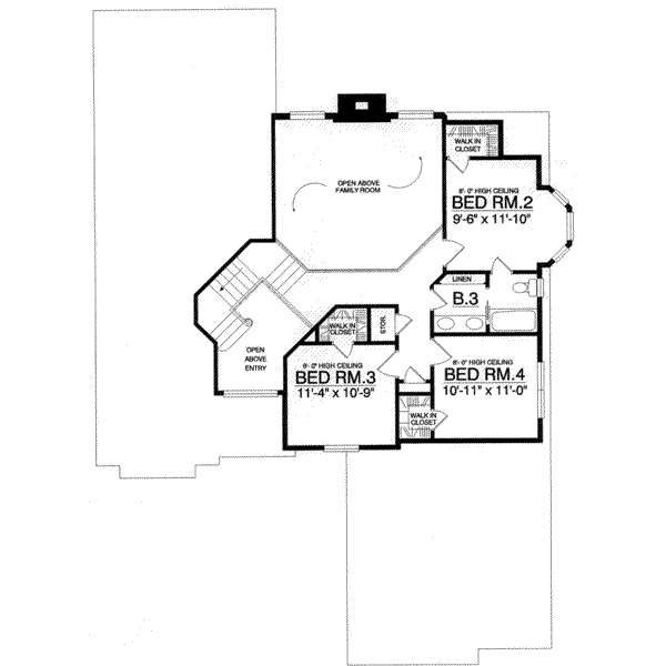 upper floor house blueprint