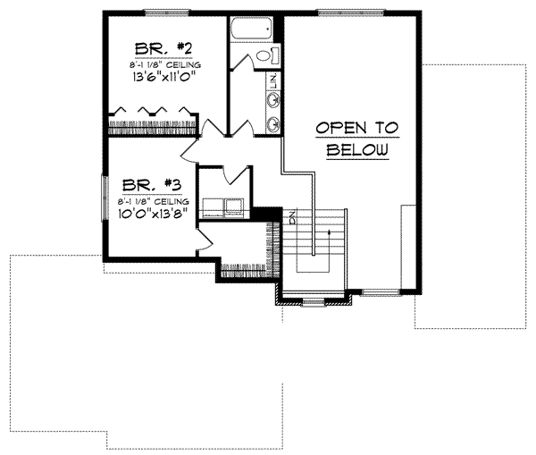 upper floor house blueprint