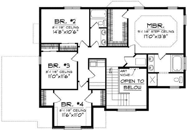 upper floor house blueprint