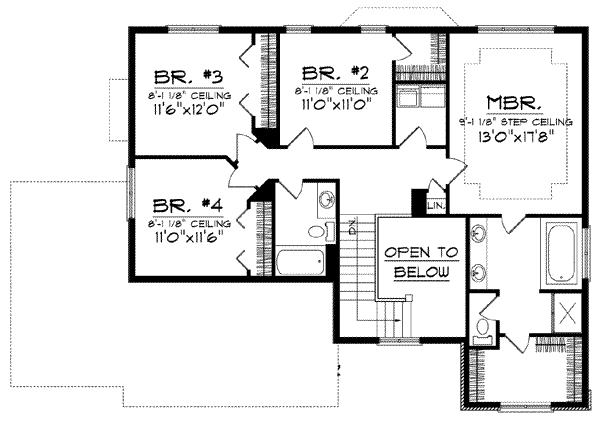 upper floor house blueprint