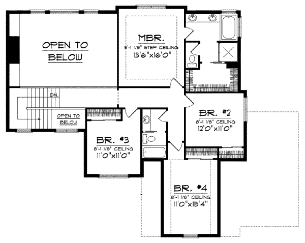 upper floor house blueprint
