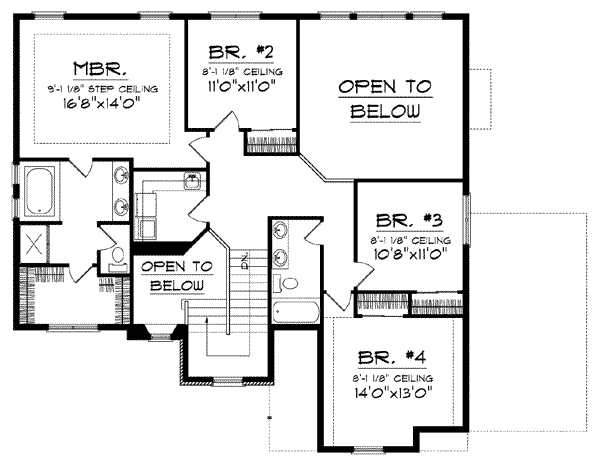 upper floor house blueprint