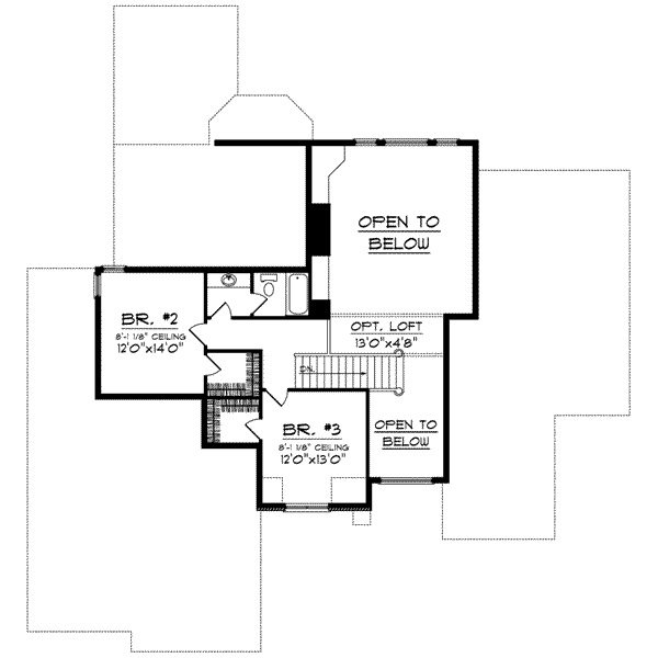 upper floor house blueprint