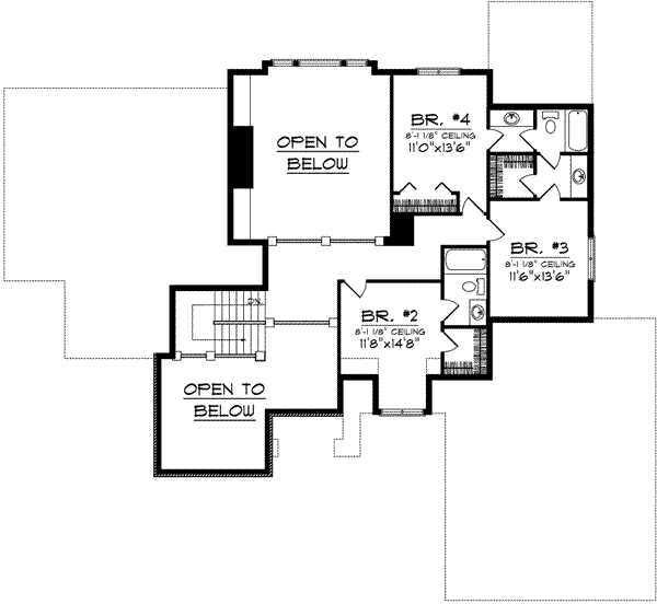 upper floor house blueprint
