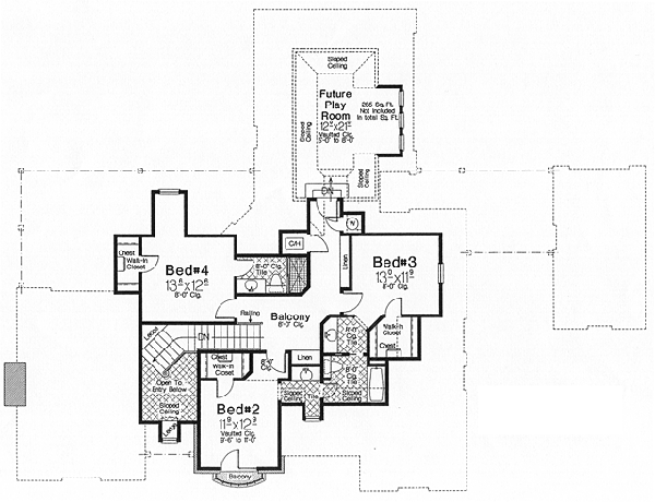 upper floor house blueprint