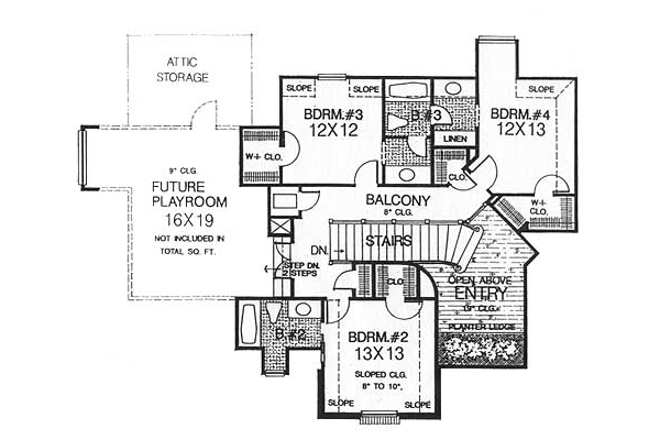 upper floor house blueprint