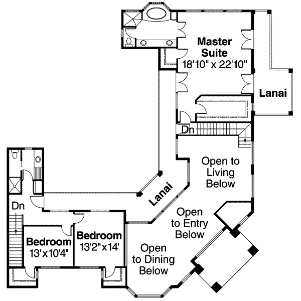 upper floor house blueprint