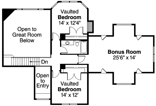 upper floor house blueprint