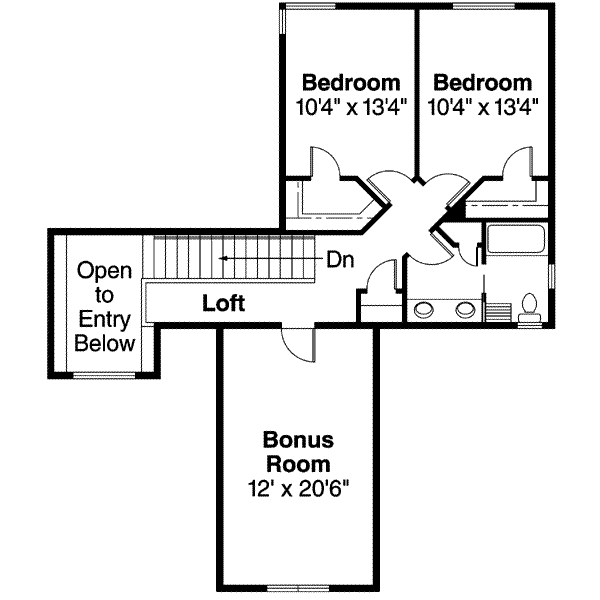 upper floor house blueprint