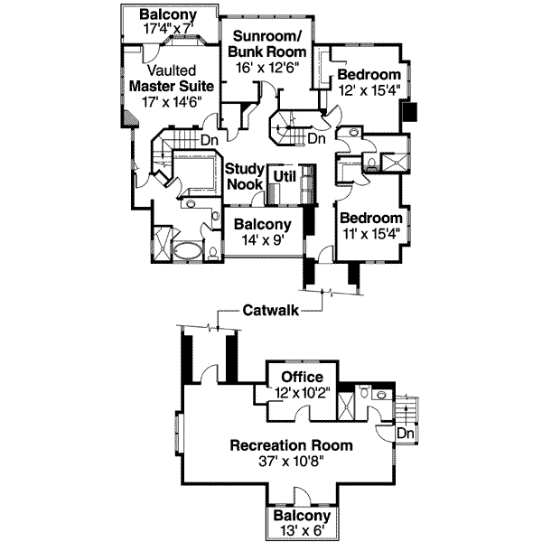 upper floor house blueprint